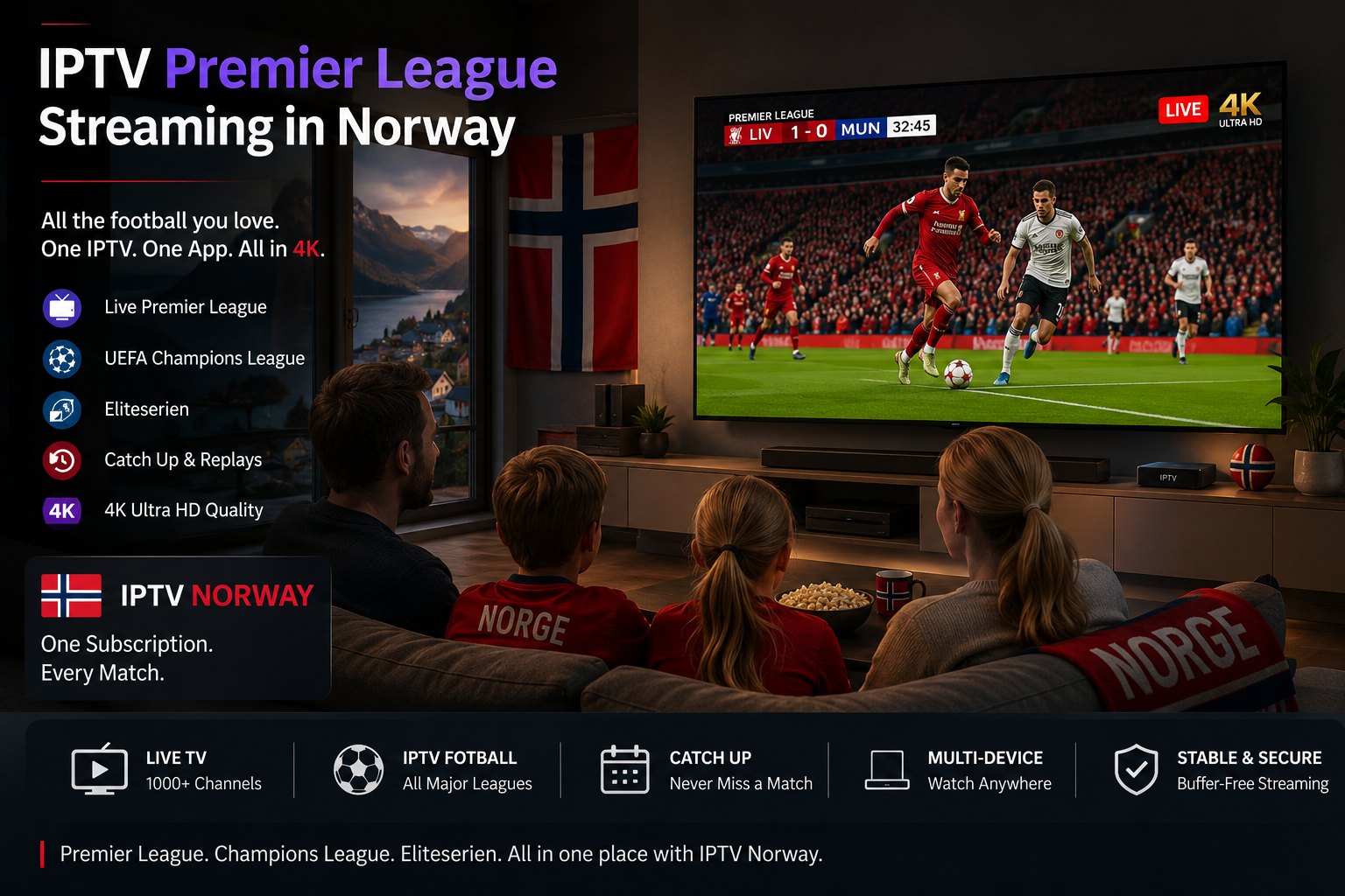 Sammenligning av lovlig IPTV fotball og uverifiserte strømmetjenester